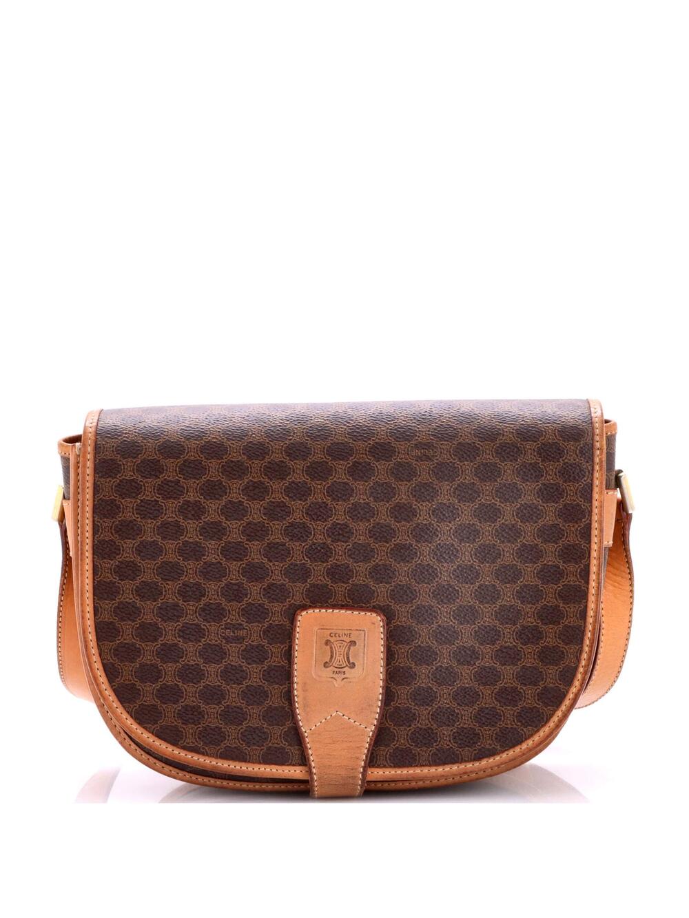 Celine Vintage Saddle Flap Shoulder Bag #267687C53B